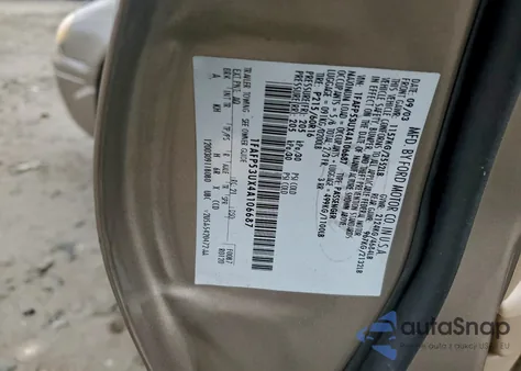 2004 Ford Taurus Se из США, поврежденный, VIN 1FAFP53UX4A106687